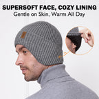 WMCAPS fleece-lined beanie with ear flaps, view 3