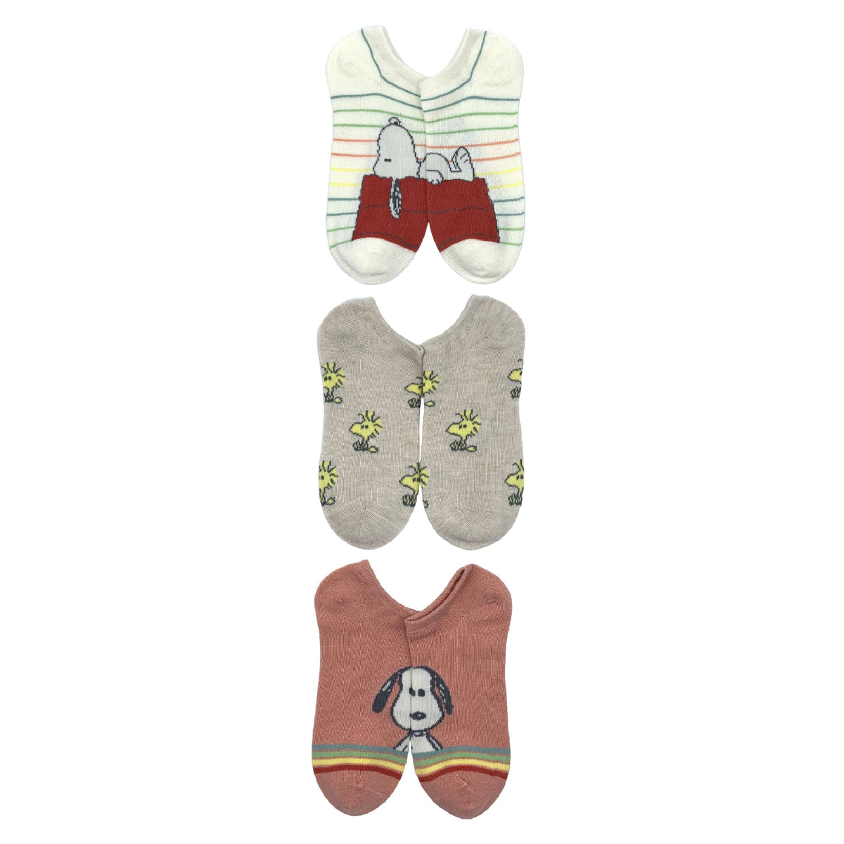 Peanuts Snoopy no-show socks 3 pairs, view 4