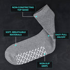 Debra Weitzner non-slip diabetic crew socks 6 pairs, view 3