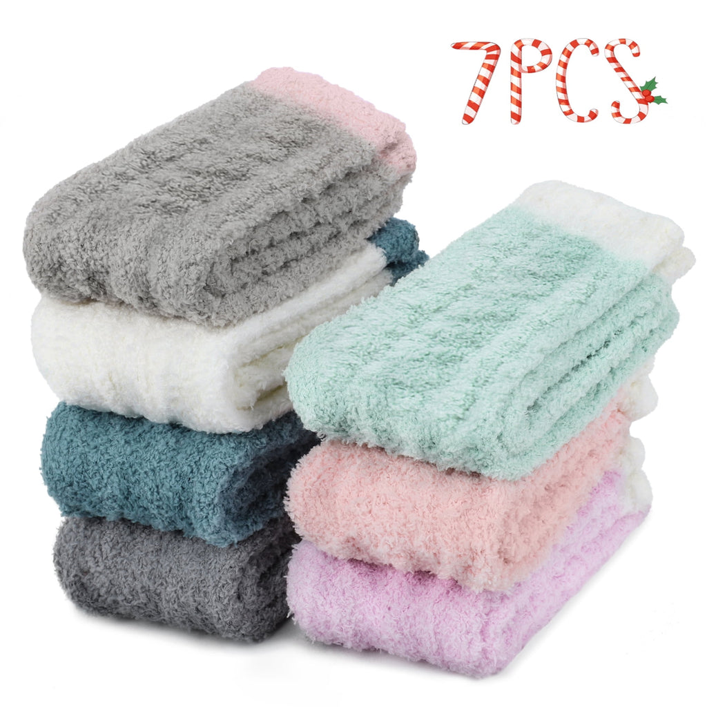 Loritta fleece fuzzy socks 7 pairs, view 5