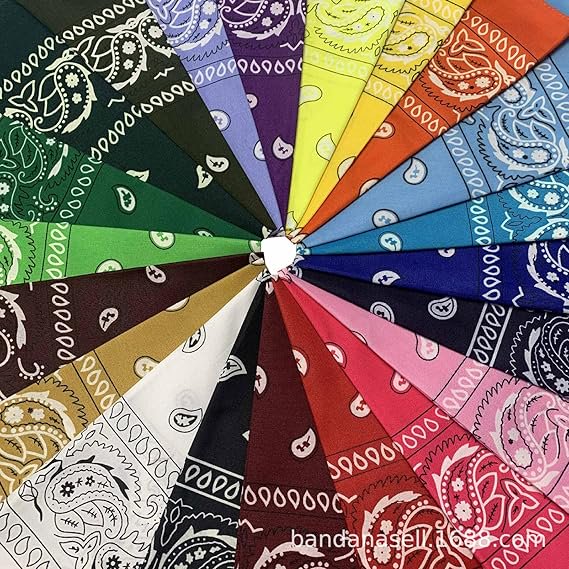ZHUYING paisley bandanas 16 pack, view 5