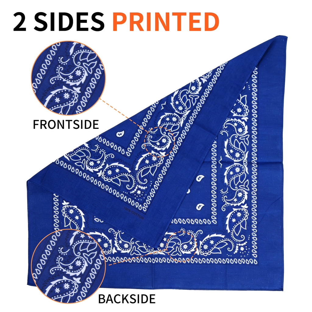 Fanni Youpin cotton paisley bandanas 12 pack, view 3