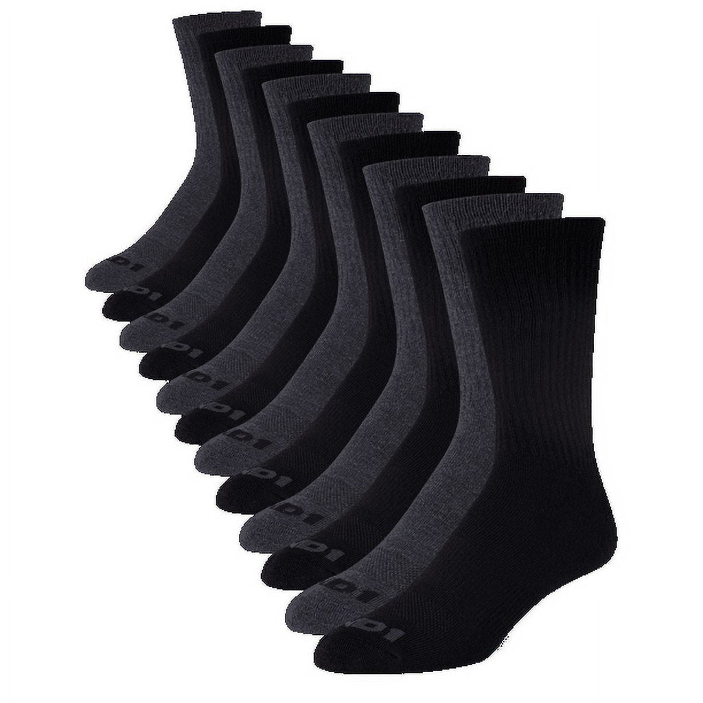 AND1 men's cushioned crew socks, 12 pairs
