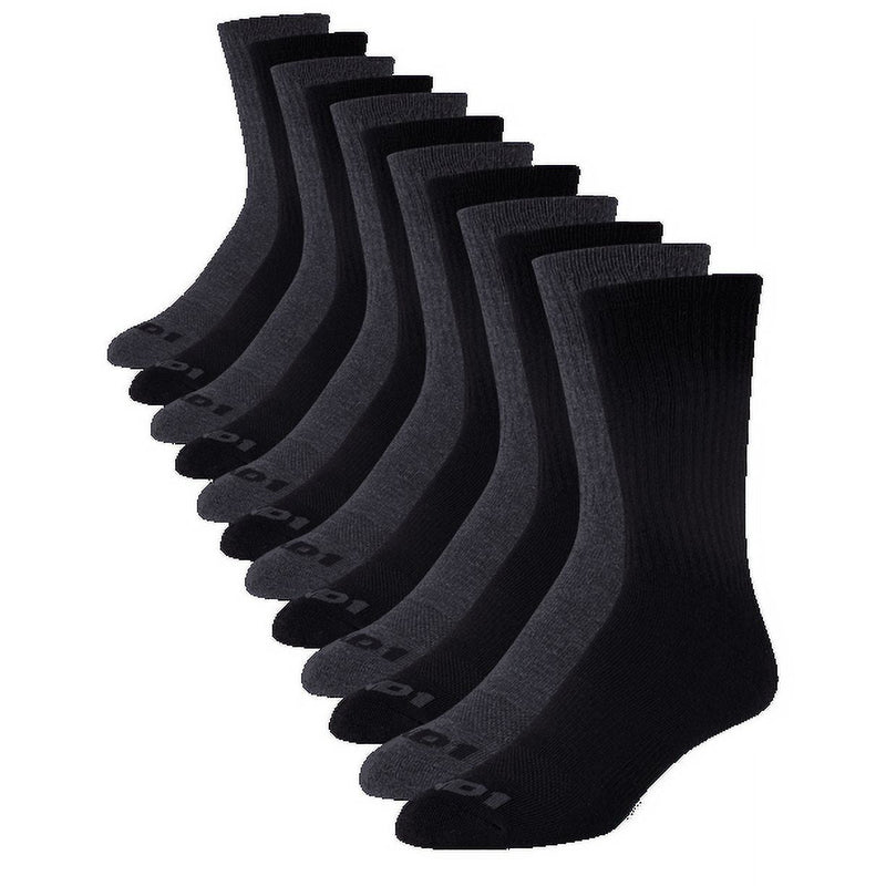 AND1 men's cushioned crew socks, 12 pairs