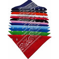 Fanni Youpin cotton paisley bandanas in assorted colors, 12 pack