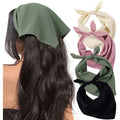HBlife tie-back triangle head scarves in assorted colors, 4 pack