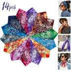 Holytech paisley bandanas in mixed colors, 14 pack