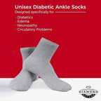 Diamond Star non-binding diabetic ankle socks 3 pairs, view 4