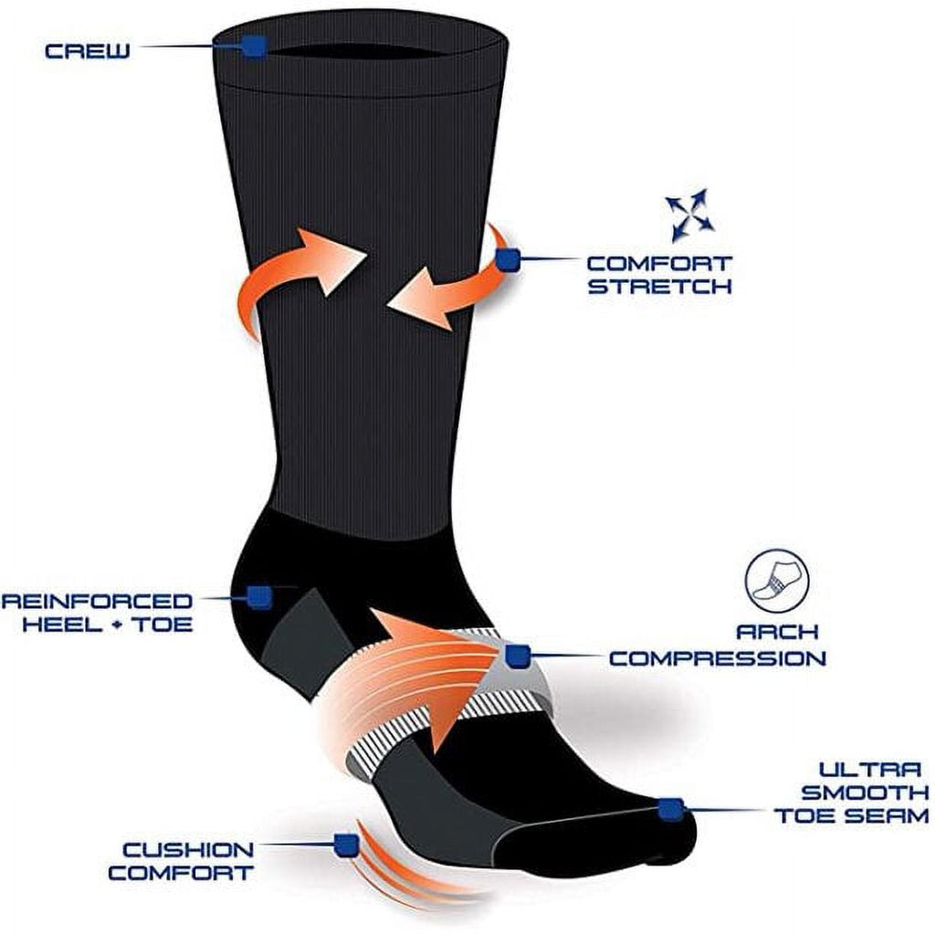 AND1 cushioned crew socks 12 pairs, view 4